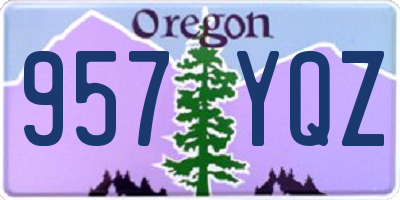 OR license plate 957YQZ