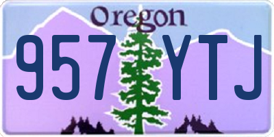 OR license plate 957YTJ