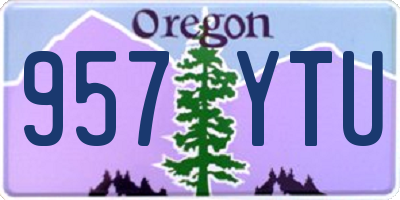 OR license plate 957YTU