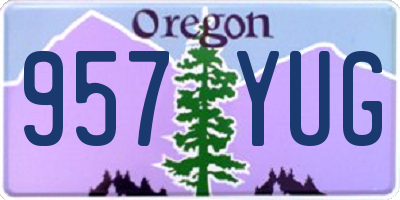 OR license plate 957YUG