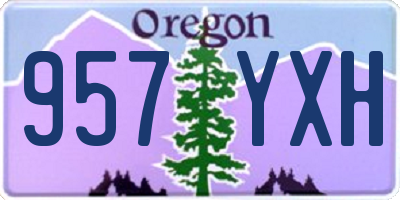 OR license plate 957YXH