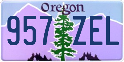 OR license plate 957ZEL