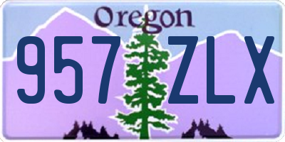 OR license plate 957ZLX