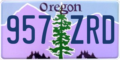 OR license plate 957ZRD