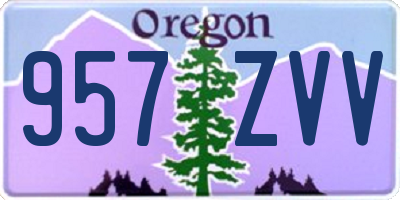 OR license plate 957ZVV