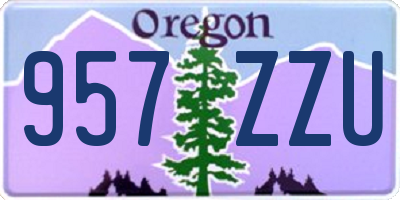 OR license plate 957ZZU