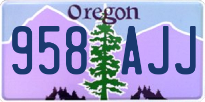 OR license plate 958AJJ