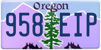 OR license plate 958EIP