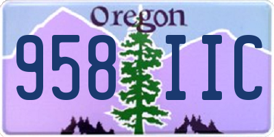 OR license plate 958IIC