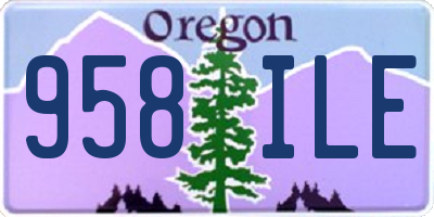 OR license plate 958ILE