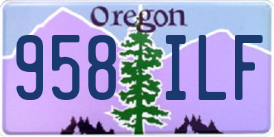 OR license plate 958ILF