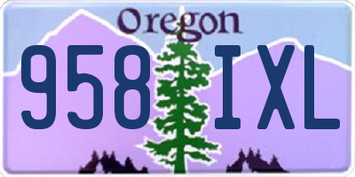 OR license plate 958IXL