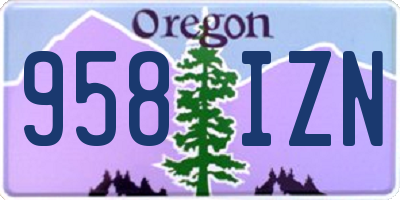 OR license plate 958IZN