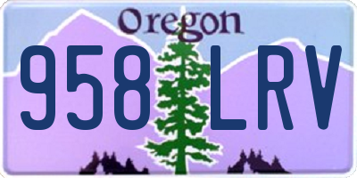 OR license plate 958LRV