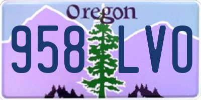 OR license plate 958LVO