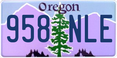 OR license plate 958NLE