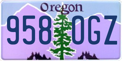 OR license plate 958OGZ