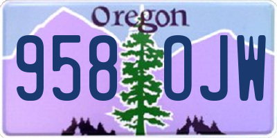 OR license plate 958OJW
