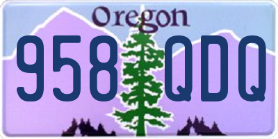 OR license plate 958QDQ