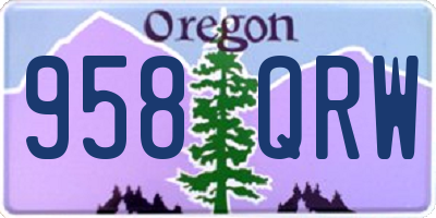 OR license plate 958QRW