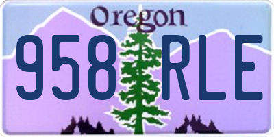 OR license plate 958RLE