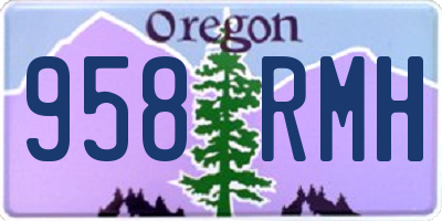 OR license plate 958RMH