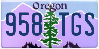 OR license plate 958TGS