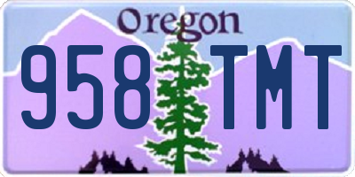 OR license plate 958TMT