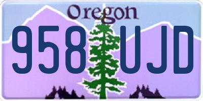 OR license plate 958UJD
