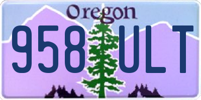 OR license plate 958ULT