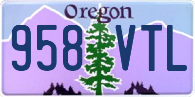 OR license plate 958VTL