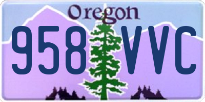 OR license plate 958VVC