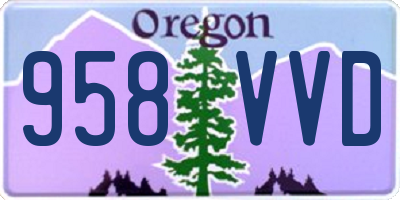 OR license plate 958VVD