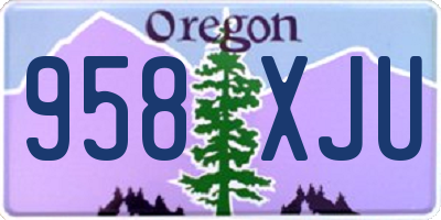 OR license plate 958XJU