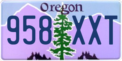 OR license plate 958XXT