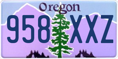 OR license plate 958XXZ