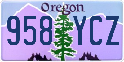 OR license plate 958YCZ