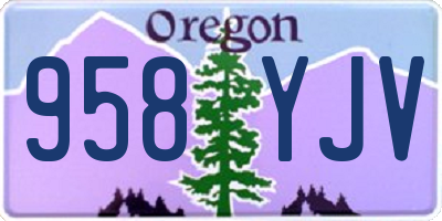 OR license plate 958YJV