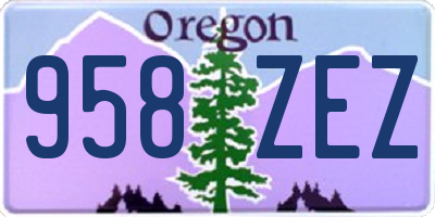 OR license plate 958ZEZ