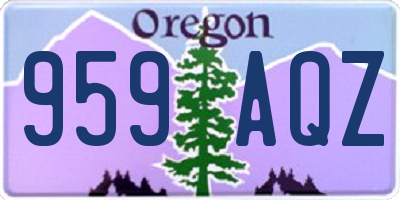 OR license plate 959AQZ