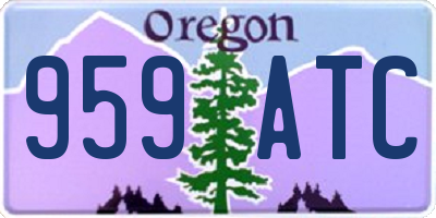 OR license plate 959ATC
