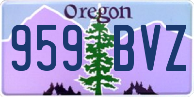 OR license plate 959BVZ