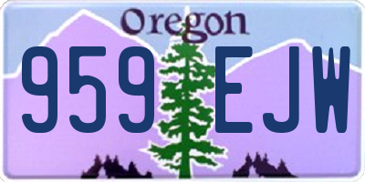 OR license plate 959EJW