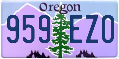 OR license plate 959EZO