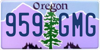 OR license plate 959GMG