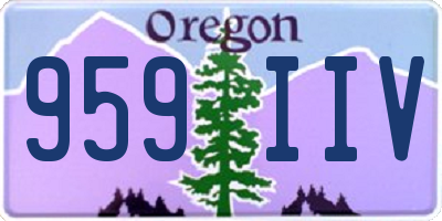 OR license plate 959IIV