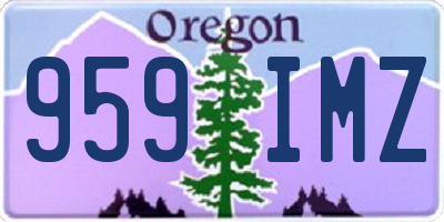 OR license plate 959IMZ