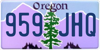 OR license plate 959JHQ