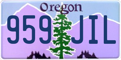 OR license plate 959JIL