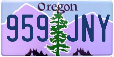 OR license plate 959JNY